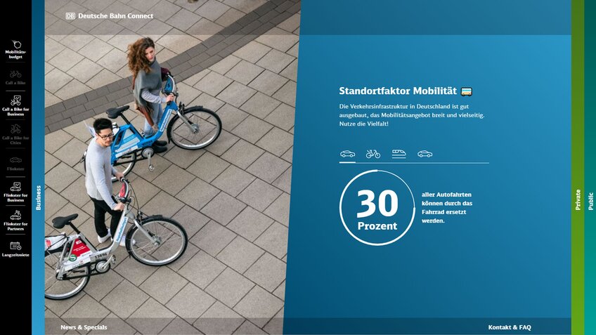 Screenshot der Website deutschebahnconnect.com